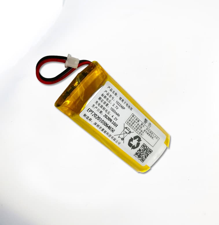 3.7V 102248 1000mAh Li-Polymer Battery for Neck Massagers