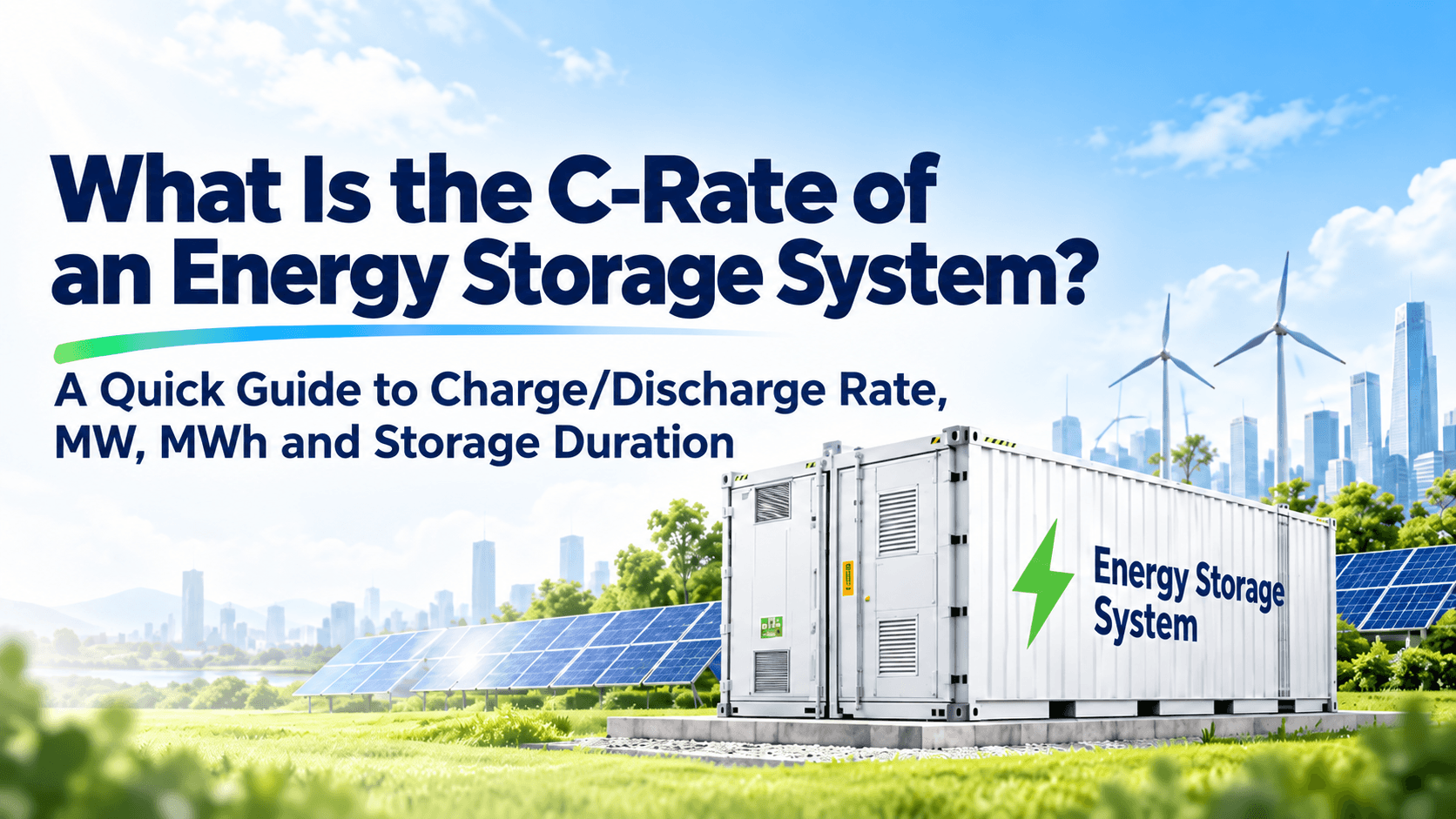 What Is C-Rate in Battery Energy Storage? Understanding C-Rate, MW, MWh, and Storage Duration