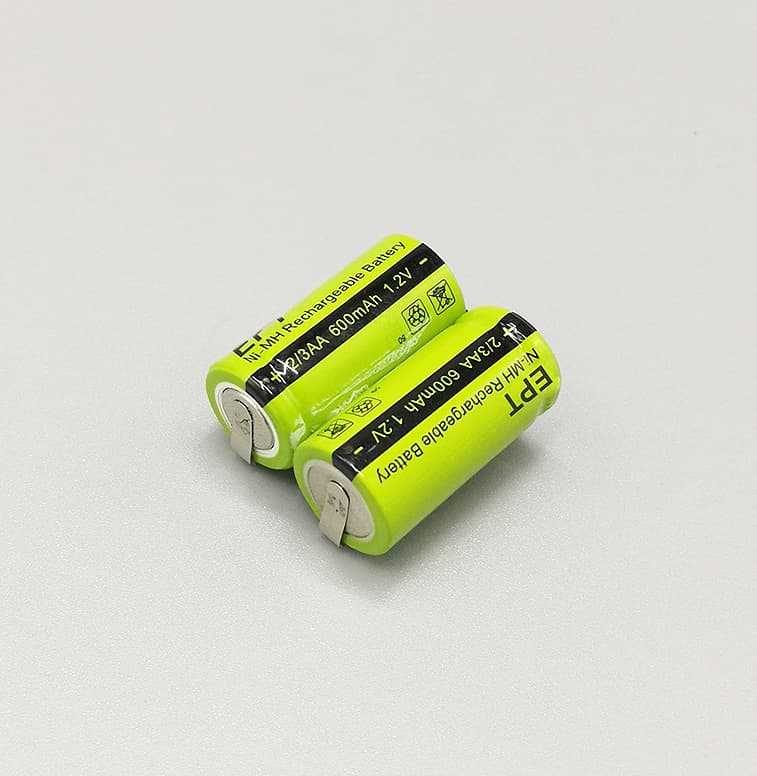 2.4V 600mAh 28AA Ni-MH Battery for Electric Shavers