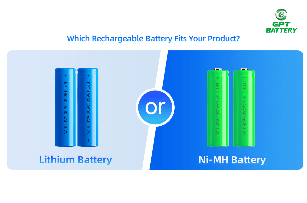 Nickel-metal Hydride vs Lithium-ion: Which Rechargeable Battery Fits Your Product?
