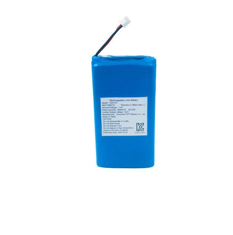 7.4V 1260110 8000mAh Rechargeable Li-ion Battery for Moxibustion Device