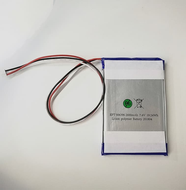7.4V 2000mAh Portable DVD Polymer Lithium Battery