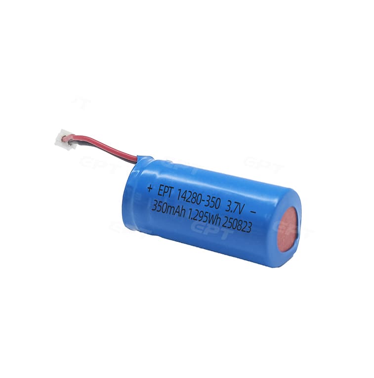 3.7V 14280 350mAh Lithium Battery for Electric Toothbrush, Shaver, and Razor