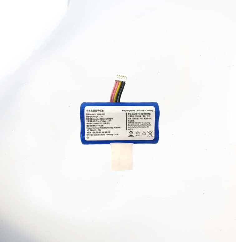 3.7V 200808 5200mAh Wireless Monitoring 18650 Lithium Battery
