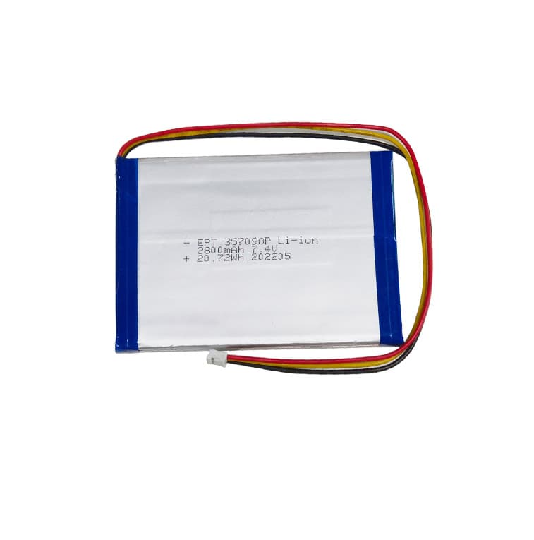 7.4V 357098 2800mAh Portable DVD Two-Series Polymer Lithium-Ion Battery