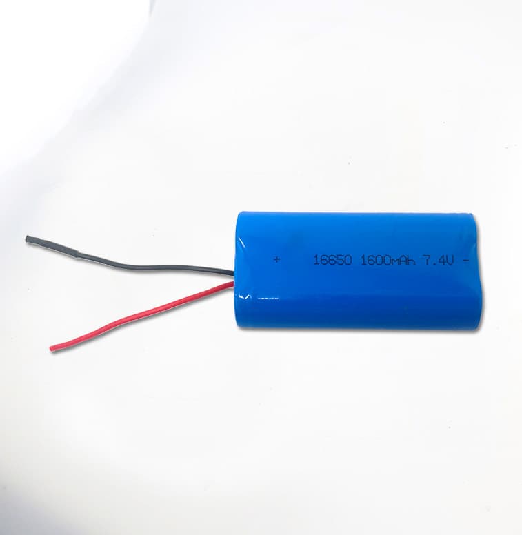 7.4V 16650 1600mAh Fascial Gun Lithium Battery