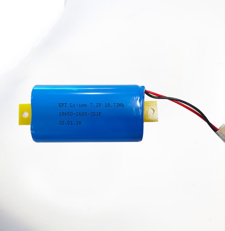7.2V 2600mAh Outdoor Surveillance Camera 18650 Lithium Battery